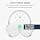 kwmobile Case Compatible with Apple AirPods Max Case - Soft Polyester Protective Cover for Headphones - with Sleep Mode - White - Image 6