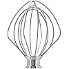 KitchenAid Whisk for Pastry Processors - Stainless Steel - 5KSM5THWWSS - Image 3