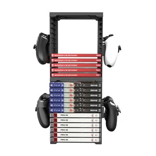 Storage Tower, Storage Tower for 24 Games, Storage Tower Compatible with PS5/PS4/Xbox Series X/Xbox One/Nintendo Switch - Image 7