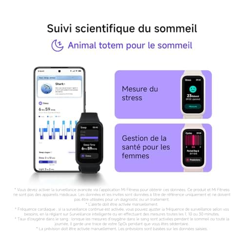 XIAOMI Smart Band 9 Active, Bracelet connecté pour Le Sport, Montre, écran TFT 37mm, taux de rafraîchissement élevé de 60 Hz, autonomie de 18 Jours,5 ATM, iOS et Android, Beige - Image 9