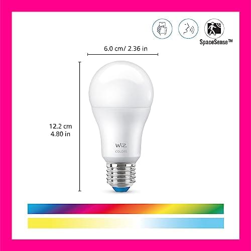 WiZ, kit ampoule connectée E27 Wi-Fi + télécommande, équivalent 60W, fonctionne avec Alexa, Google Assistant - Image 4