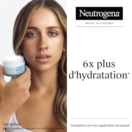 Neutrogena – Gel-Crème Hydro Boost (pot de 50 ml) – Crème hydratante pour les peaux sensibles à l'acide hyaluronique et tréhalose botanique – Gel hydratant pour un teint frais et éclatant - Image 4