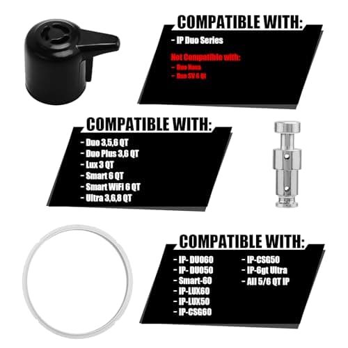 Instant Pot Duo 5-Qt, 6-Qt, 22 and 24 cm Diameter Inner and Outer Silicone Sealing Ring for Pressure Cooker Accessories Kitchen Essentials - Image 4