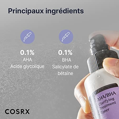 Cosrx AHA/BHA Clarifying Treatment Toner | Lotion Tonique Toner exfoliant pour le visage pour les points blancs, les pores et la peau inégale | 150 ml / 5,07 fl.oz - Image 5