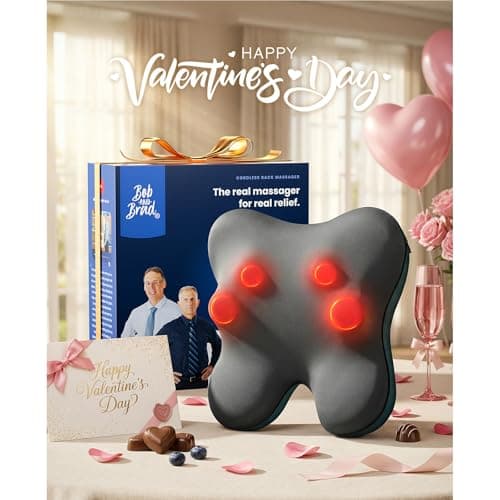 Bob and Brad EZBack Neck Massager, Neck and Shoulder Massage Cushion with Heat, Electric Shiatsu Massager Device, Massage and Relaxation Gifts for Women Men - Image 6