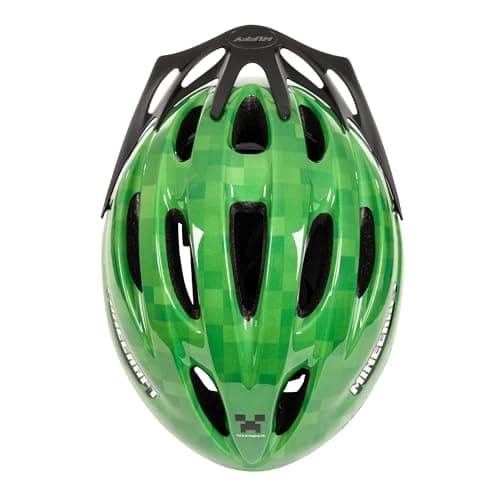 Minecraft Kids Bike Helmet - Official Creeper Design - Adjustable Safety Helmet for Boys and Girls Ages 3 Years and Up - Lightweight Protection for Head Circumference 50-54cm Huffy - Image 6