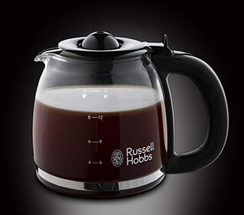Russell Hobbs Coffee maker [Programmable, WhirlTech technology for optimal extraction & flavouring] Victory Polished stainless steel (10 cups, glass jug 1.25L, keep warm) Filter coffee machine 24030 - Image 6