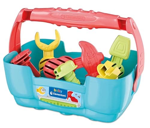 Clementoni | DIY Workshop Baby 10-36 Months | Play for Future Educational Toy | Portable Workbench with Tools And Accessories | Fine Motor Skills | Ecological And Recycled - Image 5