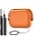 TiMOVO AirPods Pro 3 (2025) Case with Secure Lock, Hard Shell Design Musical Headphone Protective Case for Apple AirPods Pro 3rd Generation, Cleaning Kit and Keychain, Orange - Image 2