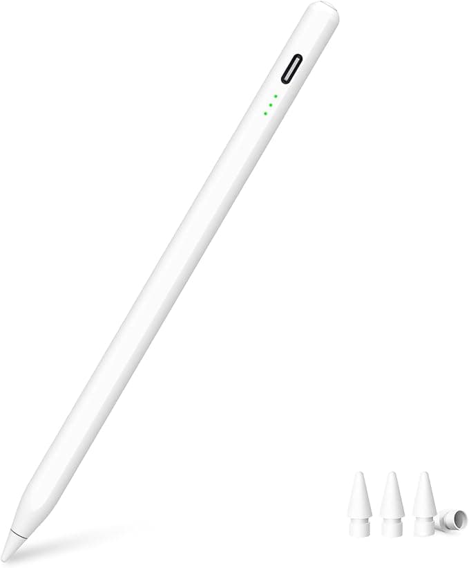 Stylus Pen for iPad 9th/10th Generation, 13 Minute Fast Charge, Pencil for Apple iPad (2018-2025) 10/9/8/7/6th Gen, iPad Pro 12.9/11/13 Inch M4, iPad Air 3/4/5/M2, iPad Mini 5/6/7 - Image 1