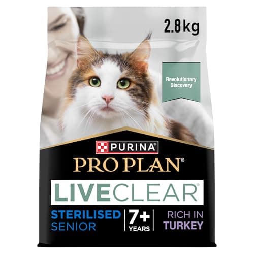 PURINA PRO PLAN | Liveclear | Senior Cat | Sterilized | Rich Turkey Dry Food | Actively Reduces Allergens in Cat Hair 2.8 kg - Image 6