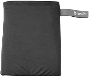 Ergobaby Newborn Baby Wrap - Newborn to 25 lbs - Aura Knit Recycled Fabric Carrier - Elastic and Breathable - Unisex Soft Black