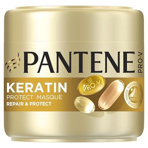 Pantene pro-v, masque repair & protect, à la kératine, pour cheveux fragiles et abîmés, aide à combattre les signes des agressions en 1 seule application -300 ml (L'emballage de l'article peut varier) - Image 3