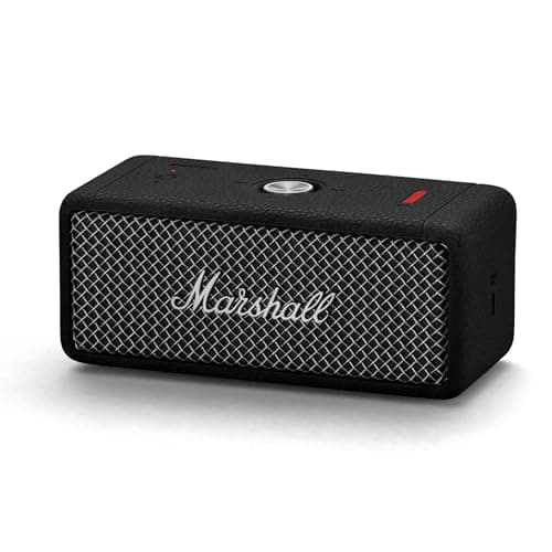 Marshall Emberton II Enceintes Bluetooth Portables, sans Fil, IP67 Résistant à la Poussière et à l'eau, Plus de 30 Heures de Lecture, Charge Rapide - Noir & Acier - Image 3