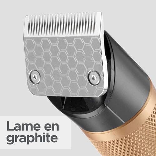 BaByliss - E987E - Tondeuse cheveux Graphite Precision - Lame en graphite ultra-durable - Utilisation avec ou sans fil - 26 hauteurs de coupe et 8 sabots cheveux - Rapidité et efficacité de coupe. - Image 6