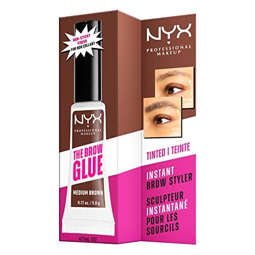 NYX Professional Makeup The Brow Glue, Tinted Eyebrow Fixing Glue, Vegan Formula, Natural Finish, Brush Applicator, The Brow Glue, Shade : Transparent (01) - Image 8