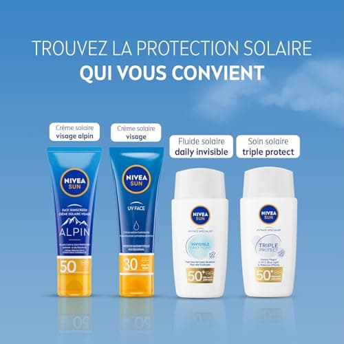 NIVEA SUN - Alpine Sun Cream SPF 50 - Sun, Cold & Wind Protection - UVA/UVB Protection - Moisturizes & Soothes - Licorice Root - Fluid Texture - Normal To Dry Skin - 50 ml - Image 8