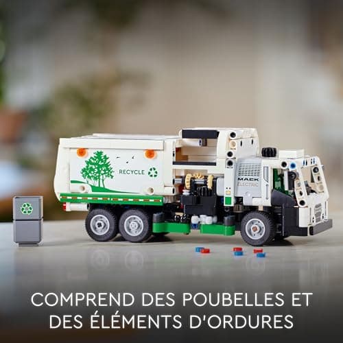 LEGO Technic Mack LR Electric Camion Poubelle, Jouet de Camion Électrique, Véhicule de Recyclage, Cadeau pour Garçons et Filles Dès 8 Ans, avec Accessoires 42167 - Image 7