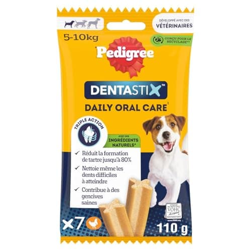 Pedigree DentaStix Daily Oral Care – Chew Sticks for Small Dogs – For Good Oral Hygiene – 10 Bags of 7 Sticks - Image 3