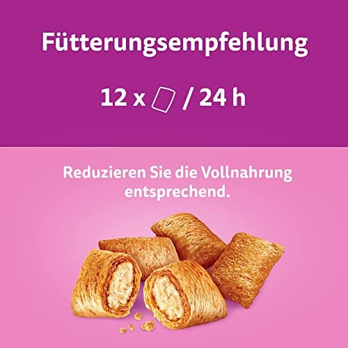Whiskas Knuspertaschen 4 Packs of Salmon Flavoured Cat Treats, 4 x 180 g (4 Packs) - Various Product Packaging Available - Image 6
