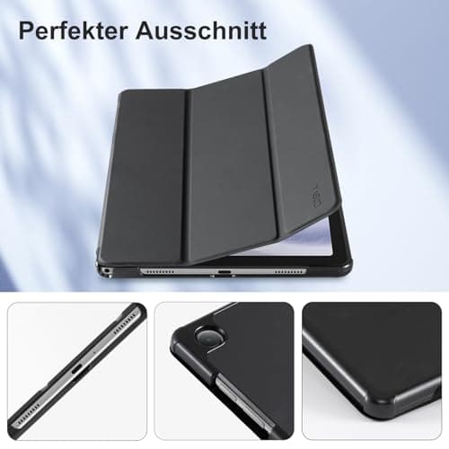 CoBak Case Cover for Samsung Galaxy Tab A11+ Plus 2025 (SM-X230/X236B) / A9+ 2023 (SM-X210/X215/X216/X218) 11 Inch, Tri-fold PU Leather Case with Auto Sleep/Wake Function (Black) - Image 5