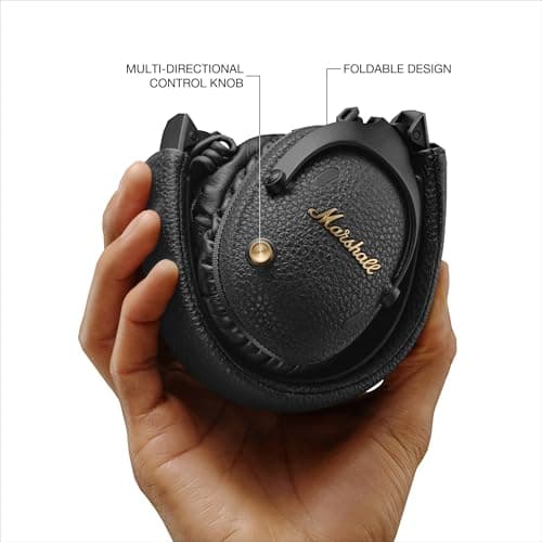 Marshall Monitor III ANC Casque avec Réduction Active du Bruit, sans Fil Bluetooth, autonomie de 70 Heures - Noir - Image 8