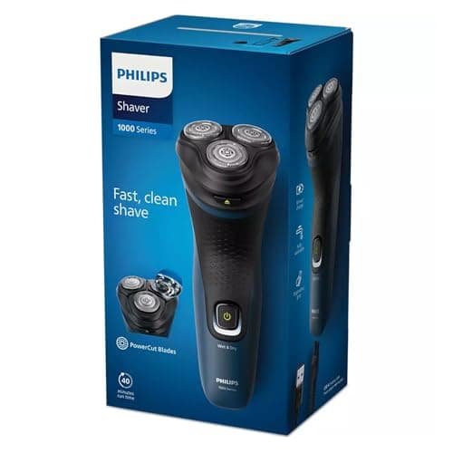 Philips S1151/00 Serie 1000 Afeitadora Eléctrica Negra/Azul - Image 4