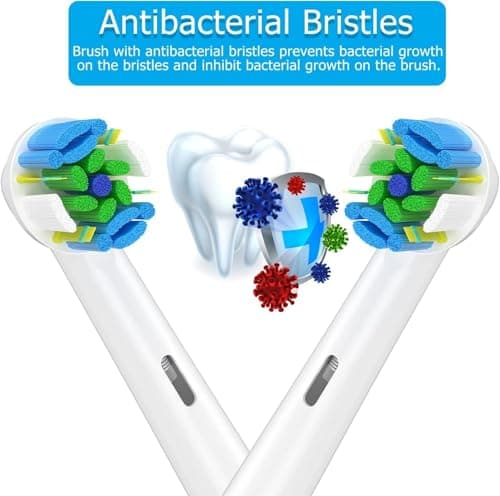 Qitizu Toothbrush Heads Compatible with Braun Oral-b, Replacement Heads for Oral-B Electric Toothbrush, Include Precision, Floss, Cross, Sensitive (16 White) - Image 6