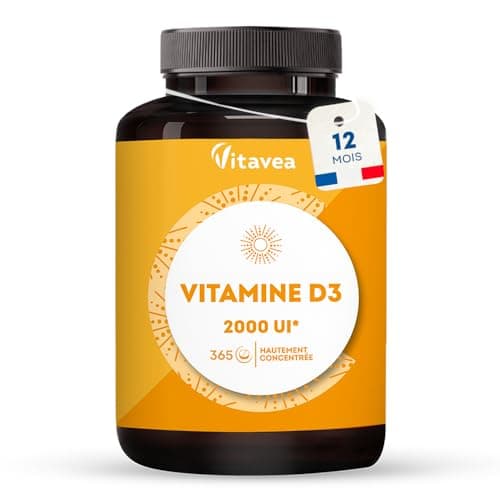 Vitamin D3-2000 IU - Natural defenses, immunity - High dosage - 1 year - Made in France Vitavea - Image 3