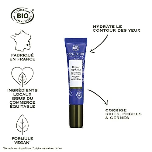 Sanoflore – Regard Hypnotica – Eau Botanique Défatigante Bio au Bleuet du Vercors – Lisse, Illumine & Apaise le Contour des Yeux – Réduit Cernes, Poches & Rides – Peaux & Yeux Sensibles – 15 ml - Image 5
