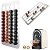 Coffee Capsules Stand for Storage Capsule Nespresso, 40.5 x 22 cm Stainless Steel Capsule Holder, 3 m Adhesive Tape Coffee Pod Organizer Stand, for Storage of 40 Coffee Capsules - Image 2
