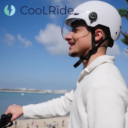 Cool Ride - Casque Urbain Trendy avec Visière et Headlock - Noir - Coque ABS Résistante - 6 Aérations - Mousses Amovibles - Norme CE en 1078 - Idéal Vélo, Trottinette, Skateboard - Image 5