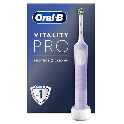 Oral-B Vitality Pro Brosse A Dents Electrique, Pour Adultes, Modes De Nettoyage Avec Sensibilité Plus, 1 Brossette De Rechange, 1 Chargeur, Violette - Image 3