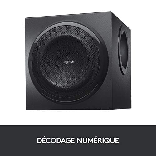 Logitech Z906 Système de Haut-Parleurs avec Son Surround 5.1, Certifié THX, Dolby & DTS, 1000 Watts en Puissance, Multi-Dispositifs, Entrées Multiples, Télécommande, Prise EU/France, PC/PS4/Xbox/TV - Image 7