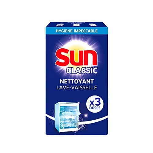 Sun Classic Dishwasher Cleaner 3 Doses Against Limestone and Fat Deposits - Image 3