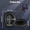 Yizhet Ear Pads Foam Cushions Compatible with Sennheiser RS165 RS175 RS185 RS195 Headphones (Black) - Image 5