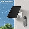 Ring 10W Solar Panel Video Doorbell for Google Nest Waterproof IP66 Weatherproof Outdoor with Bracket Charging Cable Outdoor Camera Charger - Image 5