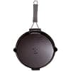 STAUB Cast Iron Grill with Pouring Spout and Silicone Handle, Round, Diameter 27 cm, Matte Black - Image 3