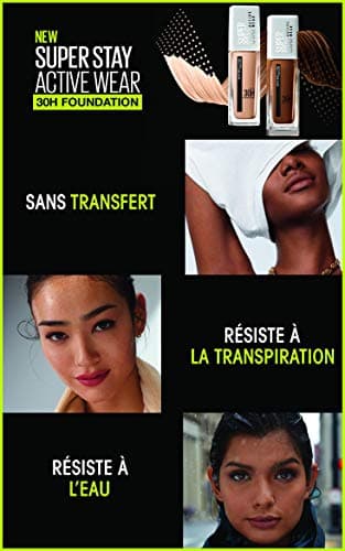 Maybelline New-York - Fond de Teint Liquide Longue Tenue, Sans Transfert, Haute Couvrance - Superstay Active Wear 30h - Teinte : Ivoire (10) - Contenance : 30 ml - Image 8