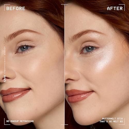 NYX Professional Makeup Buttermelt Highlighter Stix Smooth Stick - Glowy Effect - Ultra Melting Texture - 8H Hold - Natural Finish No Greasy Effect - Shade : That's So Melt - Image 5