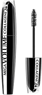 L'Oréal Paris Mascara Méga Volume au Collagène, Longue Tenue, Volumisant avec un Maxi Applicateur en Poils, Noir