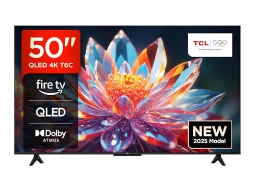 TCL 50T6C Fire TV 50 Inch QLED 4K UHD Smart TV, HDR (Multi-Format), Dolby Atmos, Motion Clarity, Game Master, Alexa Voice - Image 3