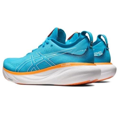 ASICS Nimbus 25 Chaussure de Course sur Route pour Homme Azur Blanc - Image 6