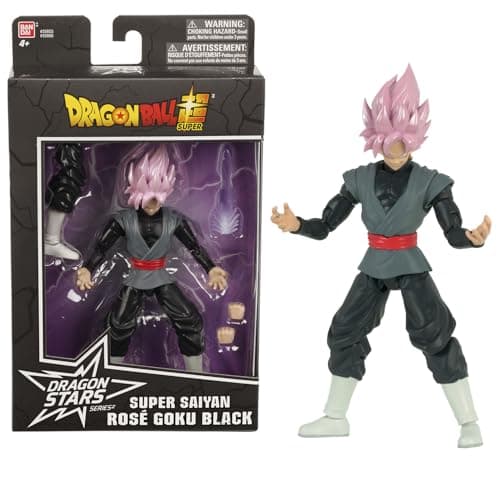 BANDAI - Dragon Ball Super - Super Saiyan Rosé Goku Black Dragon Star figure 17cm - Goku Black articulated figure and accessories - Official Dragon Ball Licence - Children's Toy 4+ - 35866 - Image 2
