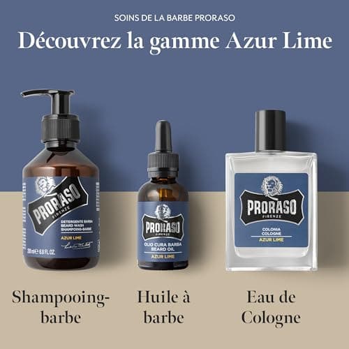 Proraso | Huile à barbe Azur Lime (flacon de 30 ml) – Huile pour barbe adoucissante et protectrice pour les barbes longues et hirsutes – Fabriquée en Italie - Image 6