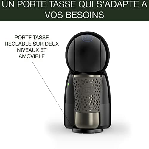 Krups Nescafé Dolce Gusto Coffee Capsule Machine, Pressure 15 Bars, Coffee Pod Machine, Cold or Hot Multi-Drinks, Intuitive, Compact, Eco Fashion, Piccolo XS Noire YY4202FD - Image 5