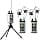 Debra EST-12 UHF Professional In-Ear Monitoring System 2 Receivers, 20 Channels, 0ms Latency, 80 m Range, Metal Case for Stage & Studio Black - Image 2