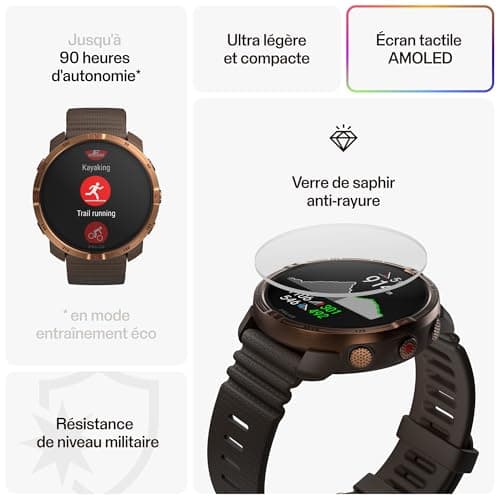 Polar Grit X2 Outdoor Multisport GPS Watch - AMOLED Display, Offline Maps, Dual Frequency GPS, Wrist ECG, Elixir Technology, TrainingPeaks, SpO2, Up to 7 Days Battery Life - Image 3