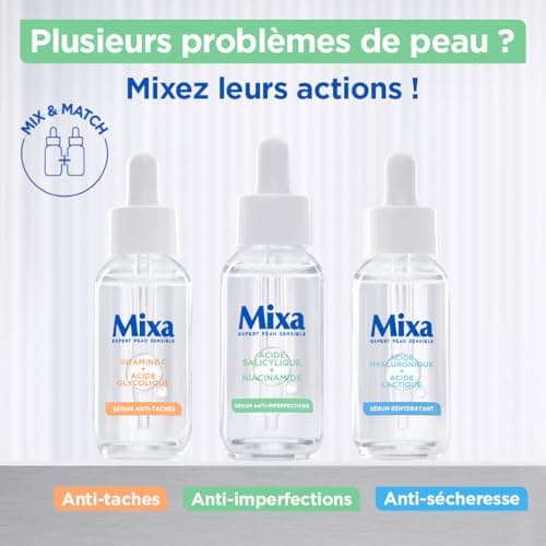 Mixa - Crème Anti-Sécheresse - à l'Acide Hyaluronique et au Squalane - Hydrate pendant 48H - Apaise les Tiraillements - Hypoallergénique - 50 ml - Image 7
