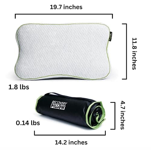 BLACKROLL® RECOVERY PILLOW | Orthopedic Neck Pillow & Pillow | Viscose Foam Pillow with Pillowcase | High Quality Visco Pillow Made in Germany - Image 7
